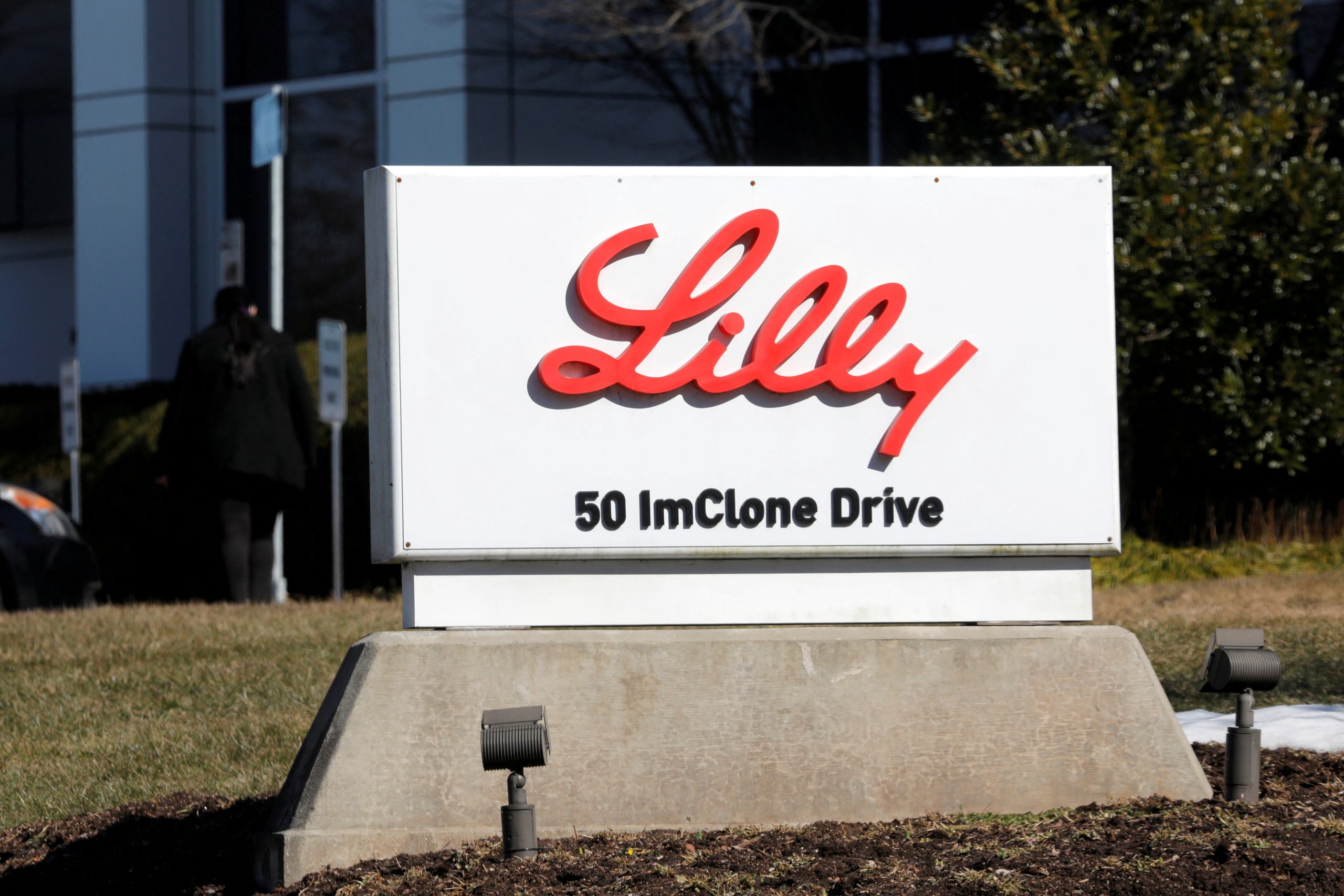 An Eli Lilly and Company pharmaceutical manufacturing plant is pictured in Branchburg, New Jersey
